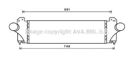 Интеркулер Daily VI 3.0 D 09/11 - (AVA) AVA COOLING IV4129