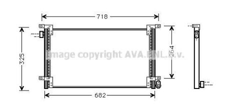 Конденсатор, система кондиціонування повітря AVA COOLING IVA5044