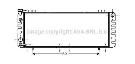 AVA JEEP Радіатор системи охолодження двигуна CHEROKEE 84- AVA COOLING JE2002