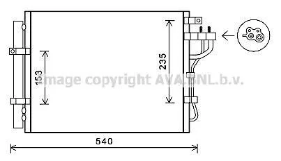Конденсатор, система кондиціонування повітря AVA COOLING KA5188D