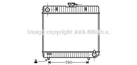AVA DB Радіатор системи охолодження двигуна 123 T-Model (S123), 123 (W123), S-CLASS (W126) AVA COOLING MS 2042