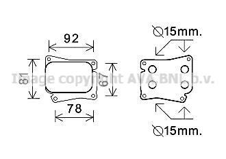 Радіатор масляний MB C-Class (00-), E-Class (02-) 1.8 Kompressor AVA AVA COOLING MS3559