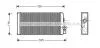 Радиатор отопителя MB 507D-814D 86- (AVA) AVA COOLING MS6188 (фото 1)