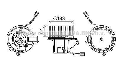 AVA Вентилятор салону W204, S204, C218, X218 AVA COOLING MS8628