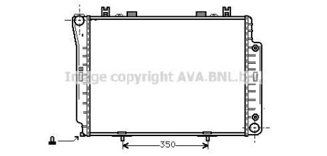 AVA DB Радіатор сист. охолодження двигуна S-Class W140 3.0/3.5TD 93- AVA COOLING MSA 2144