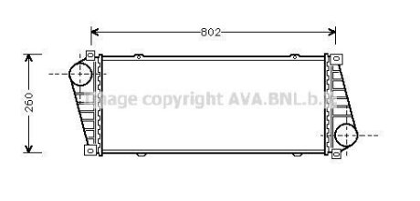 Інтеркулер MB Sprinter (96-06)/VW LT35 (96-06) AVA AVA COOLING MSA 4217