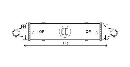 Охолоджувач наддувального повітря AVA COOLING MSA 4593