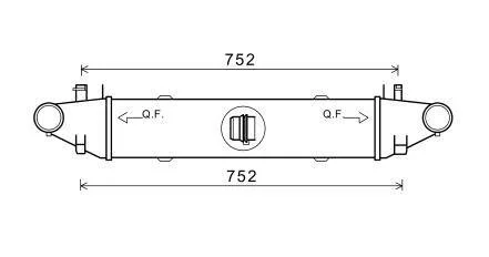 AVA DB Інтеркулер C-CLASS (W204) 07-, E-CLASS (W212) 09-, E-CLASS (C207) 10- AVA COOLING MSA4596
