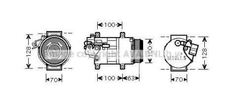 Компресор, система кондиціонування повітря AVA COOLING MSA K404