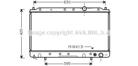 Радіатор двигуна AVA COOLING MTA2082