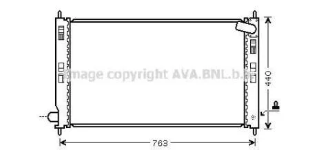 Радиатор охлаждения двигателя Mitsubishi ASX 1,6-2,0i 10>, Lancer 1,5-2,0i 07> AVA COOLING MTA 2207