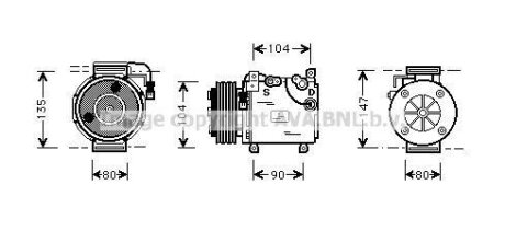 Компресор кондицiонера AVA COOLING MTA K037