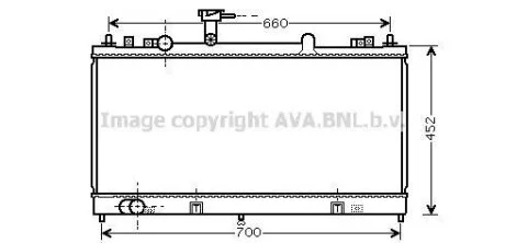 AVA MAZDA Радіатор охолодження Mazda 6 1.8/2.3 02- AVA COOLING MZ 2162