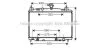Радіатор, система охолодження двигуна AVA COOLING MZ2212 (фото 1)