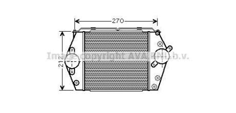 AVA MAZDA Інтеркулер 6 2.0 TD 02-07 AVA COOLING MZ 4188