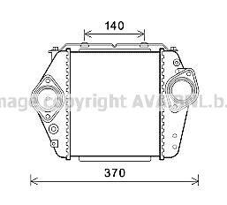 AVA MAZDA Інтеркулер 6 2.0 MZR-CD 07-, 2.2 08- AVA COOLING MZ4244