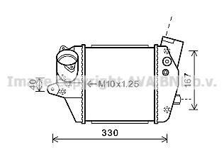 AVA MAZDA Інтеркулер 5 2.0 05-10 AVA COOLING MZA 4243