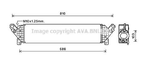 AVA MAZDA Інтеркулер Mazda 3, 6, CX-5 2.2d 12- AVA COOLING MZA 4277