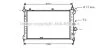 AVA OPEL Радіатор системи охолодження двигуна ASTRA F 1.7 91-, CORSA C 1.7 00-, CHEVROLET AVA COOLING OL 2127 (фото 1)