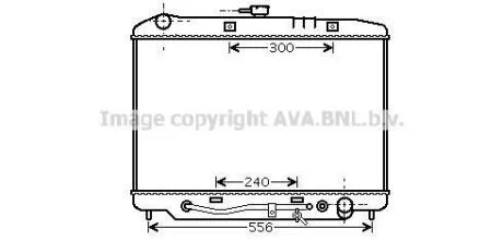 AVA OPEL Радіатор охолодження двиг. MONTEREY A 3.1, 3.2 91-, ISUZU AVA COOLING OL2180