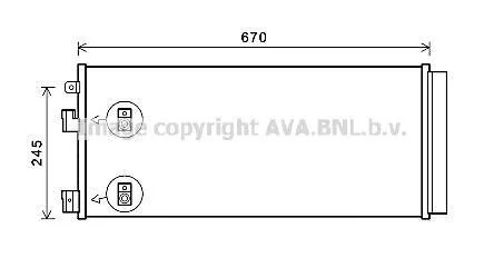 Конденсатор, система кондиціонування повітря AVA COOLING OL5679D