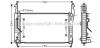 AVA OPEL Радіатор охолодження двиг. Antara, Chevrolet Captiva 2.0CDTI AVA COOLING OLA2424 (фото 1)