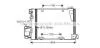AVA OPEL Радіатор кондиціонера Astra G, Zafira A AVA COOLING OLA5250D (фото 1)