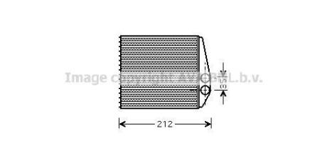 Радіатор обігрівача салону Opel Combo 1,3D 1,4 1,6i 1,7D 04> AVA AVA COOLING OLA 6354