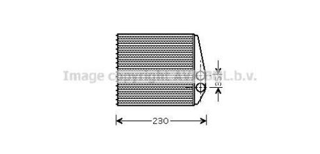 AVA OPEL Радіатор опалення Signum, Vectra C, Fiat Croma 05-, Cadillac, Saab AVA COOLING OLA6355
