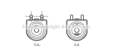 AVA CITROEN Масляний радіатор Berlingo, C4 I, C5 I, Xsara, Peugeot 206/306/307/407, Partner 1.9D/2.0 AVA COOLING PE 3271