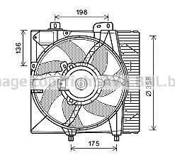 Вентилятор, система охолодження двигуна AVA COOLING PE7550