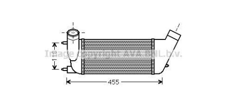 AVA CITROEN Інтеркулер C8, Jumpy, Fiat Scudo, Ulysse, Lancia, Peugeot 807 2.0HDI 06- AVA COOLING PEA 4347