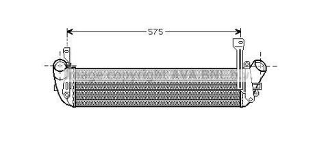 AVA Інтеркулер NISSAN KUBISTAR (2004) 1.5 DCI AVA COOLING RT4346