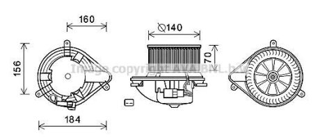 Компресор салону AVA COOLING RT8572