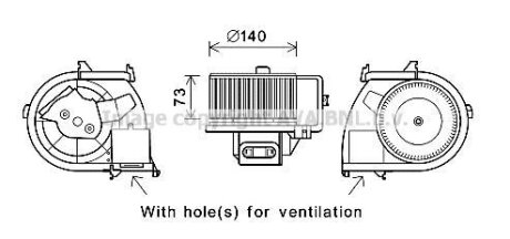 Вентилятор AVA COOLING RT8594