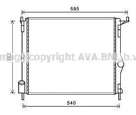 Радіатор охолодження LOGAN (AVA) AVA COOLING RTA 2476