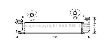 AVA RENAULT Інтеркулер Grand Scenic III, Megane III 1.9dCi/2.0TCe AVA COOLING RTA 4411