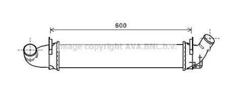 AVA RENAULT Інтеркулер Logan I 1.5dCi 05- AVA COOLING RTA 4496