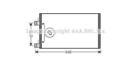 Радіатор кондиціонера MB Citan (13-)/Renault Kangoo II (08-) AVA AVA COOLING RTA 5444