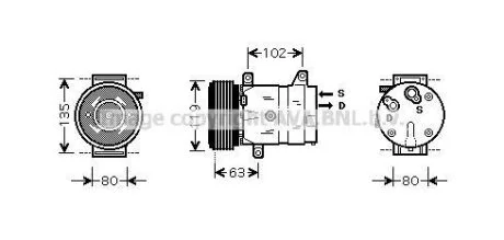 Компресор, система кондиціонування повітря AVA COOLING RTA K440