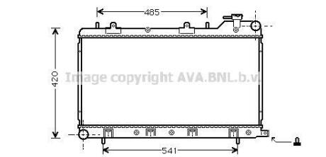 AVA SUBARU Радіатор IMPREZA 1,5-1,8 98- AVA COOLING SU 2045