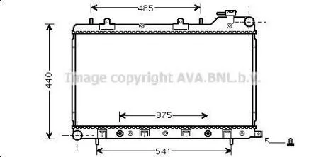 Радиатор охлаждения двигателя FORESTER 20i MT/AT 02- (AVA) AVA COOLING SU 2049
