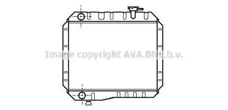 Радіатор, система охолодження двигуна AVA COOLING TO2042