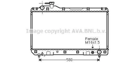 AVA TOYOTA Радіатор системи охолодження двигуна RAV 4 I 2.0 4WD 94- AVA COOLING TO 2219