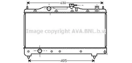 AVA TOYOTA Радіатор сист. охолодження Avensis 1.6/1.8 97- AVA COOLING TO 2237