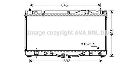Радіатор охолодження двигуна Toyota Camry 3,0i 01>06 MT/AT AC+/- AVA AVA COOLING TO2303
