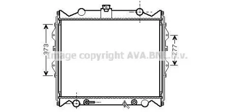 AVA TOYOTA Радіатор системи охолодження двигуна 4 RUNNER III 2.7, 3.4 95-, LAND CRUISER 90 2.7, 3.4 95- AVA COOLING TO 2311