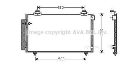 Конденсатор, система кондиціонування повітря AVA COOLING TO5431D