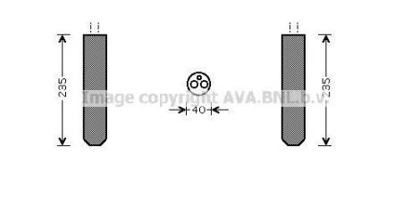 AVA Осушувач кондиціонера INFINITI FX35 (2003) 3.5 (AVA) AVA COOLING TO D017