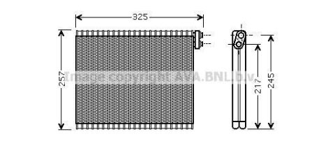 Испаритель кондиционера LEXUS IS 05- 2.2D/2.5 AVA COOLING TOV484